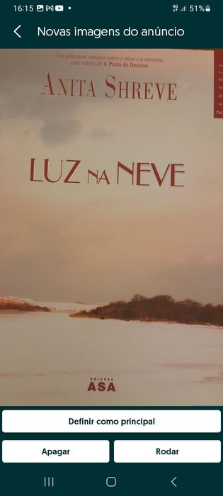 Livro "Luz na Neve"- Romance de Susan Fletcher