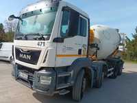 MAN TGS 32.360 Baryval 9m3 8x4  Betonomieszarka zabetonowana 7m3