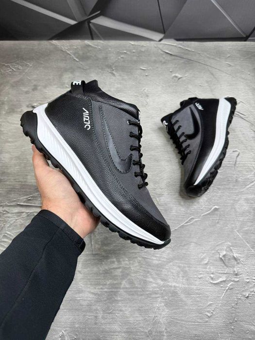 Зимові чоловічі кросівки Nike force ШКІРА топ якість ,теплі!!