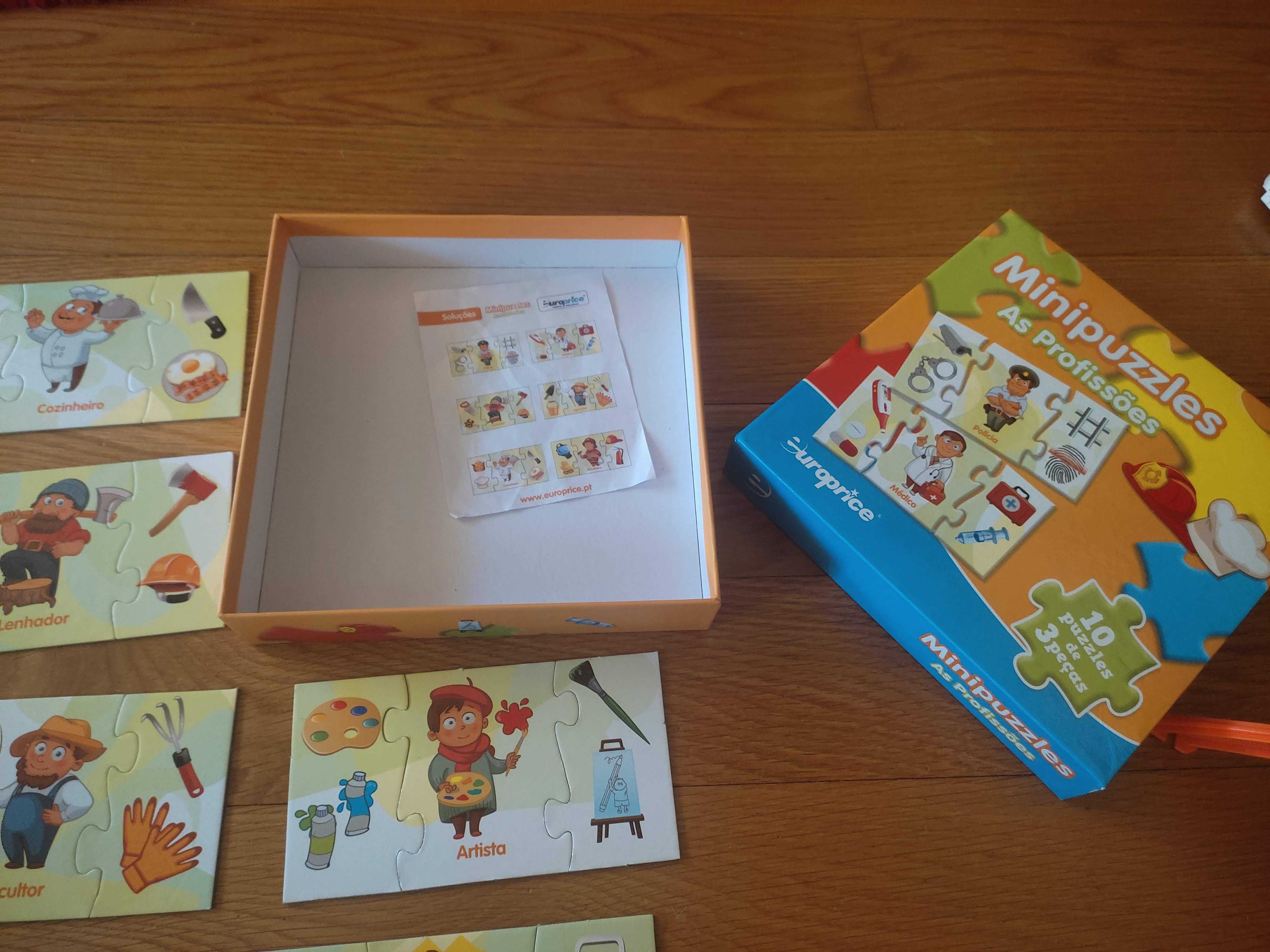 Jogo minipuzzle As profissões