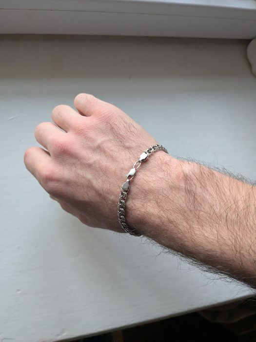Браслет мужской серебро 925 вес 11.3 грамм