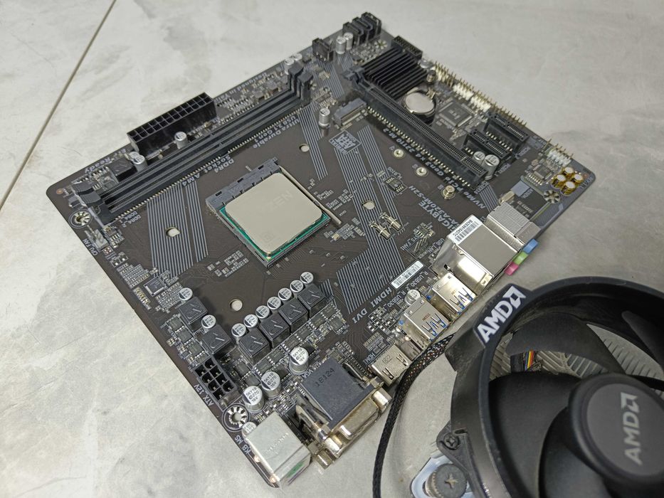 Ігровий комплект AMD GA-A320M-S2H + RYZEN 5 1600 6/12 ядер 3.6Gz sAM4