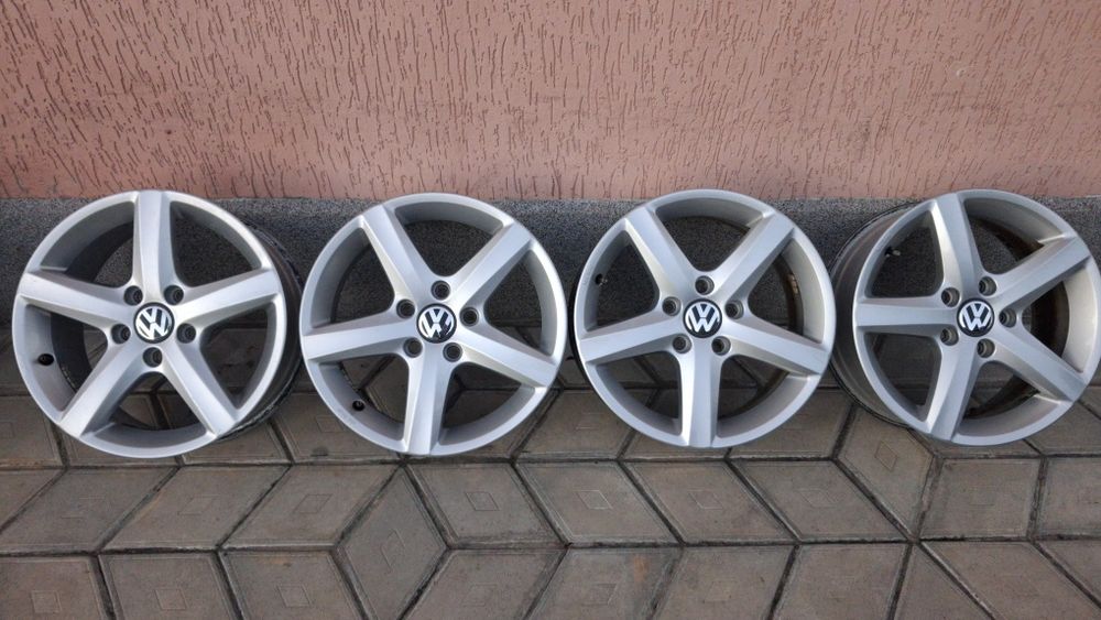 Оригінальні диски титани VW Golf 7 5/112R16 vag