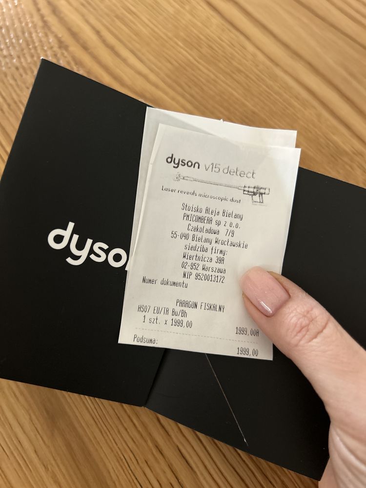 DYSON prostownica , jak nowa - rachunek gwarancja