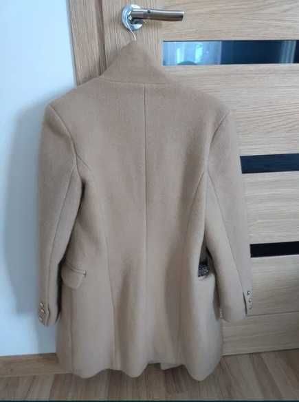 Płaszcz wełniany camel EDAN r. 38