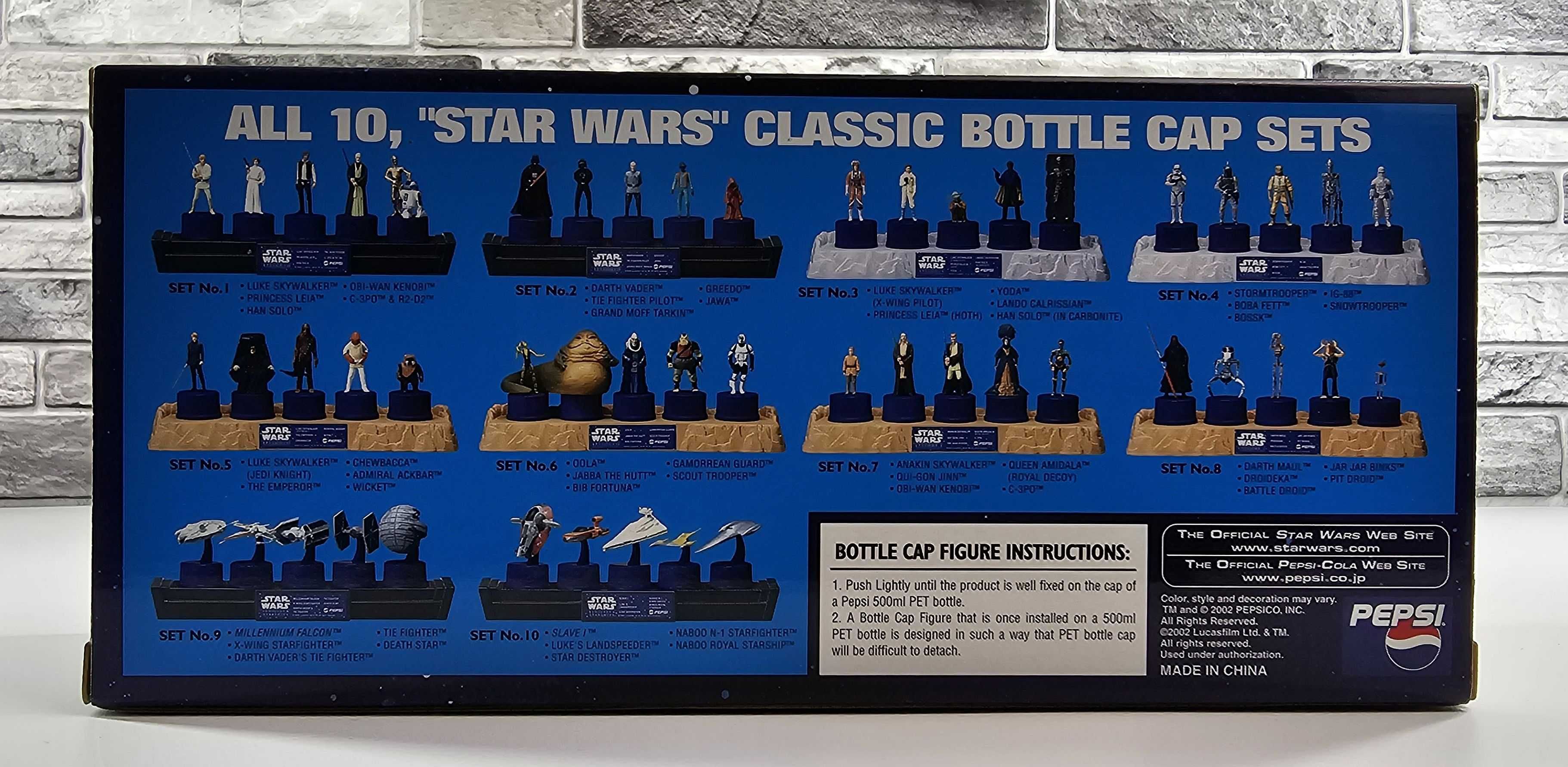 Star Wars Gwiezdne Wojny set no.3 edycja limitowa Classic Cap Bottle