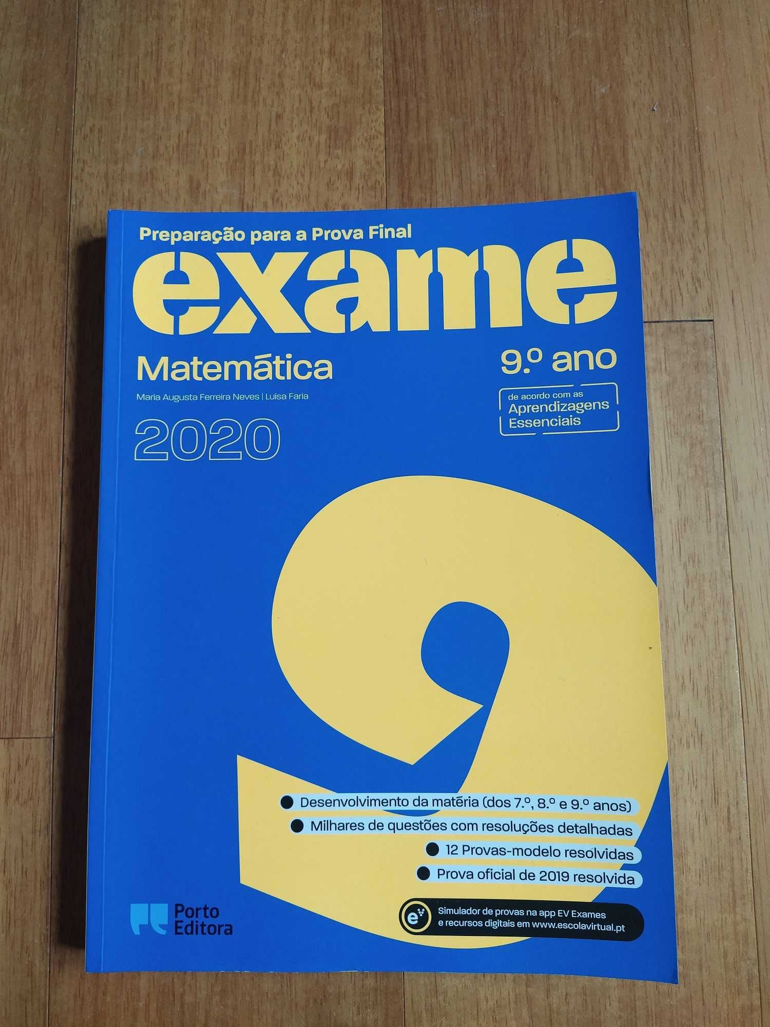 9º ano Livro apoio escolar e de preparação exame nacional