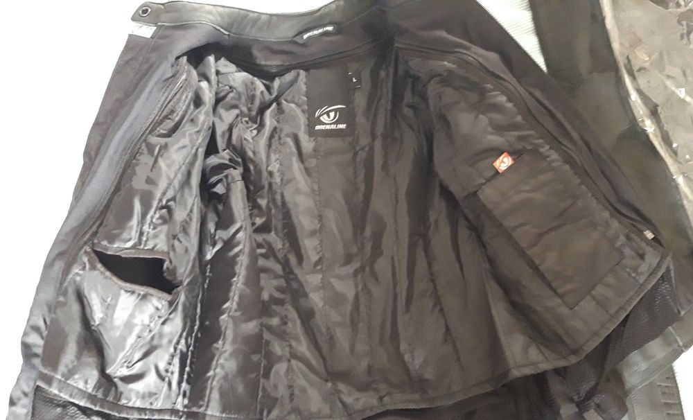 Casaco de mota em couro Drenaline