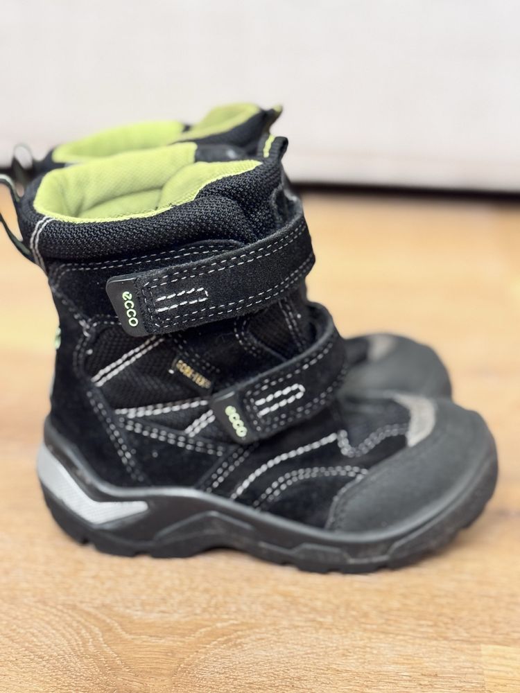 Kozaki sniegowce na zimę 24 czarne goretex idealne na rzepy