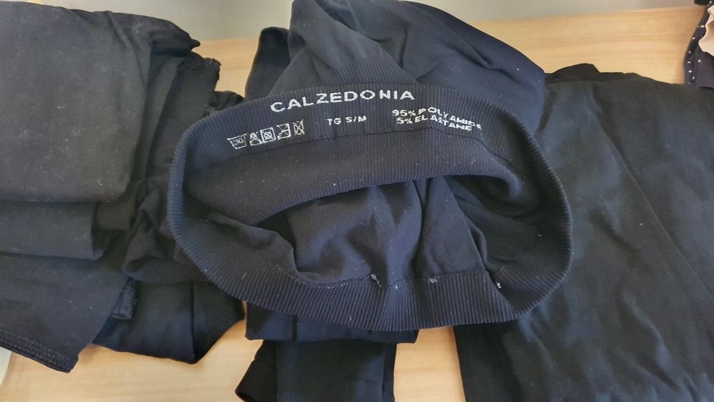 Pakiet ciążowy: 6 legginsy, 2 getry calezdonia, rajstopy