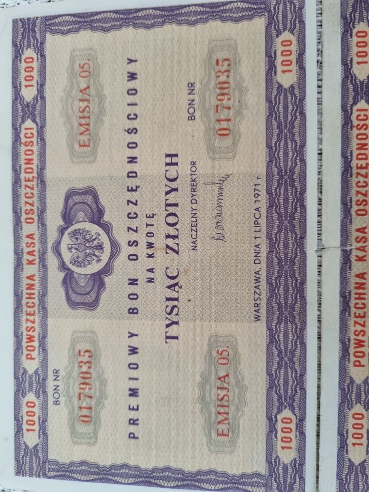 Premiowy bon oszczędnościowy PRL