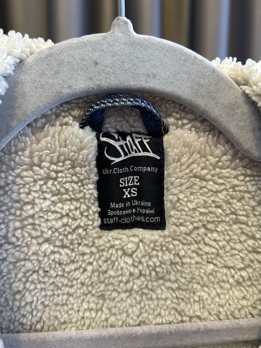 Чоловіча джинсова куртка з хутром Staff