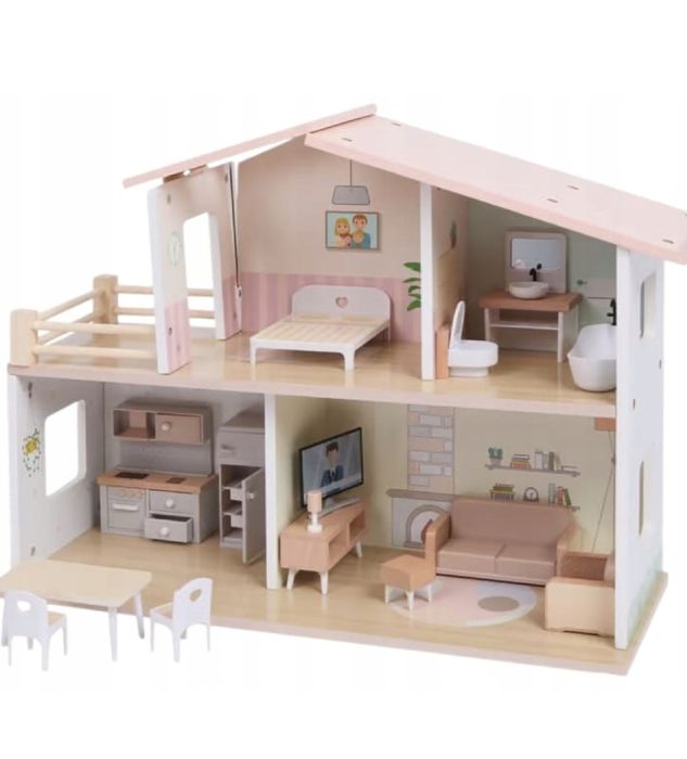 Drewniany domek dla lalek Mini Matters