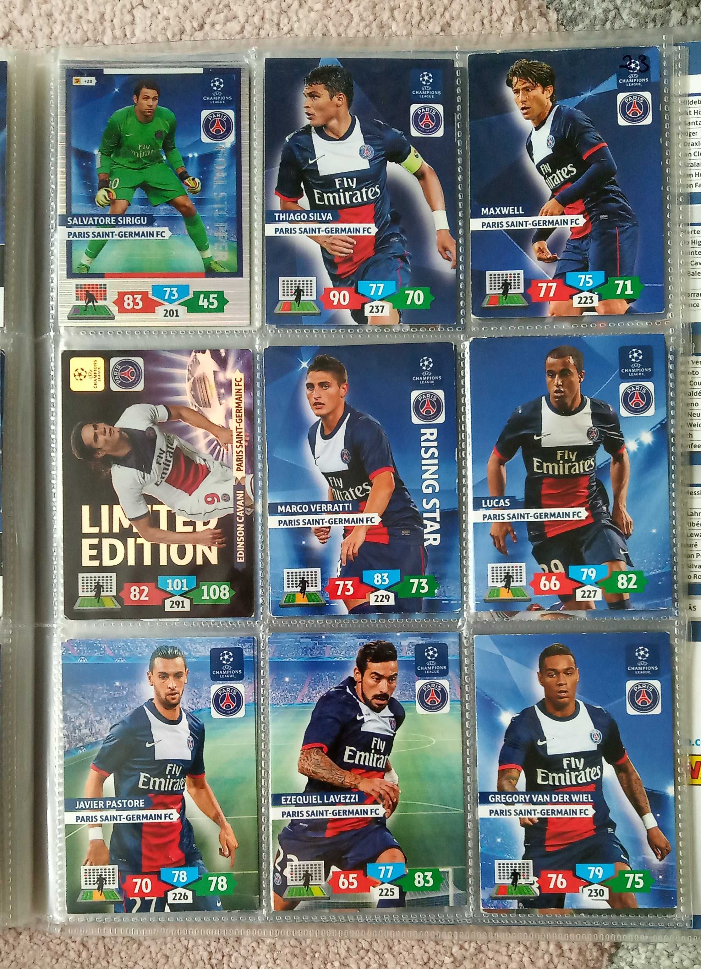 Album UEFA Champions League Adrenalyn XL panini z kartami 2013/2014