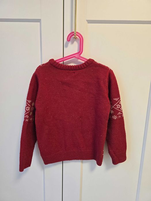 Świąteczny sweter Next 6-7 lat