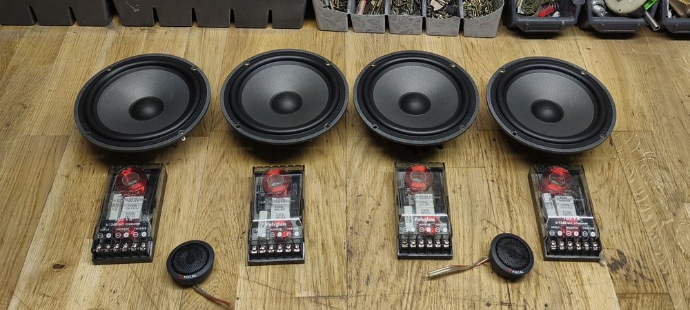 4x Głośniki Focal Pollyglass 165v2 slim , 60w rms 4ohm , TN47 hi end