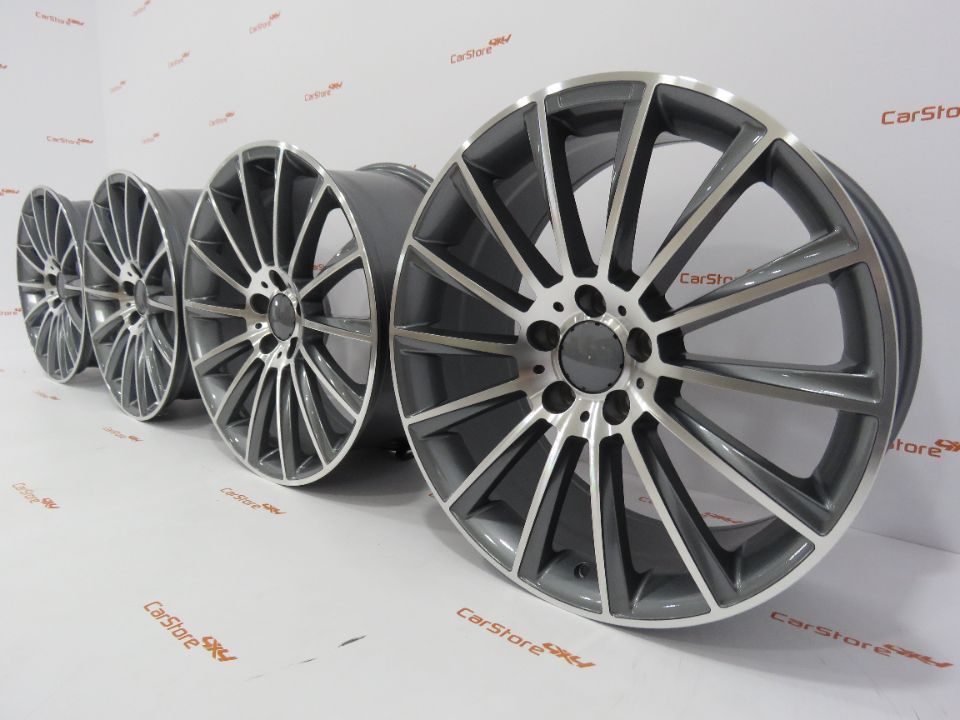 Jantes Look Mercedes Turbine 18 x  8 et 45 5x112 Antracite