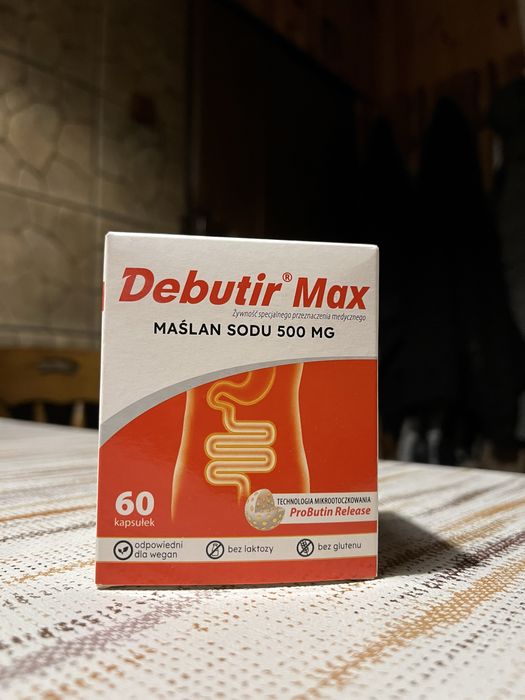 Maślan sodu 500mg Debutir Max nowy kompletny