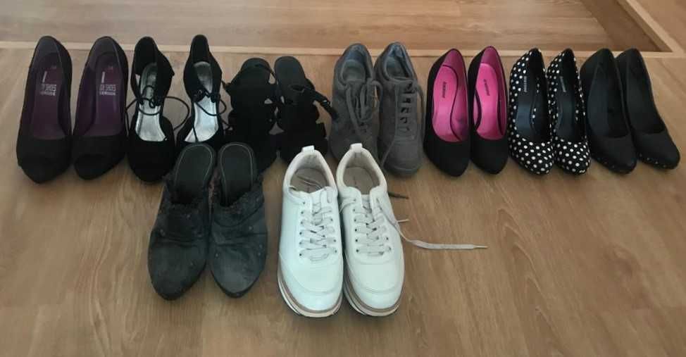 sapatos ( 9 pares tamanho 38)