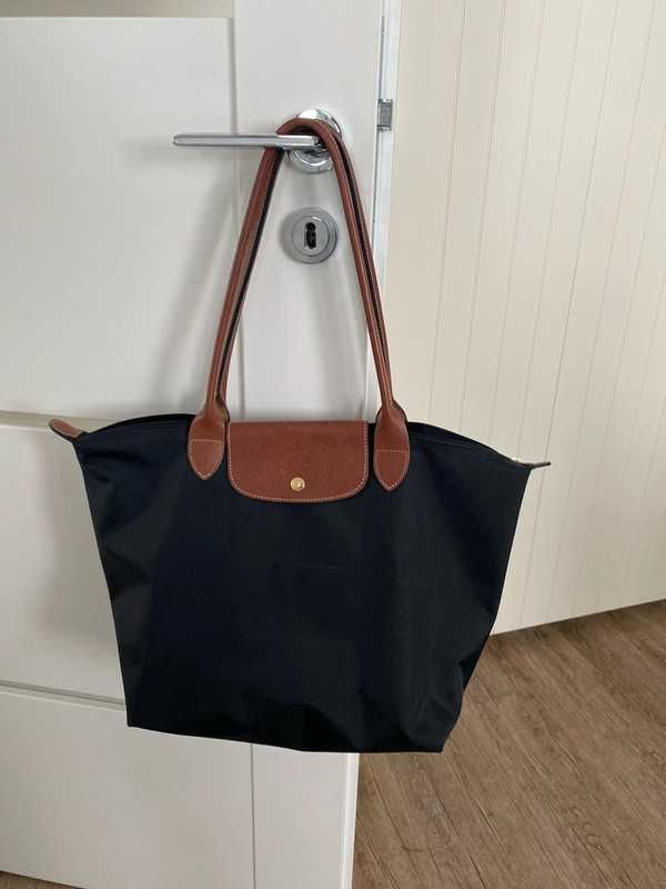 Torebki Damskie Longchamp Black Oryglnał Size:L(31*30*19)