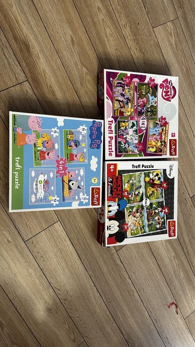 3 x Puzzle 4w1  Trefl