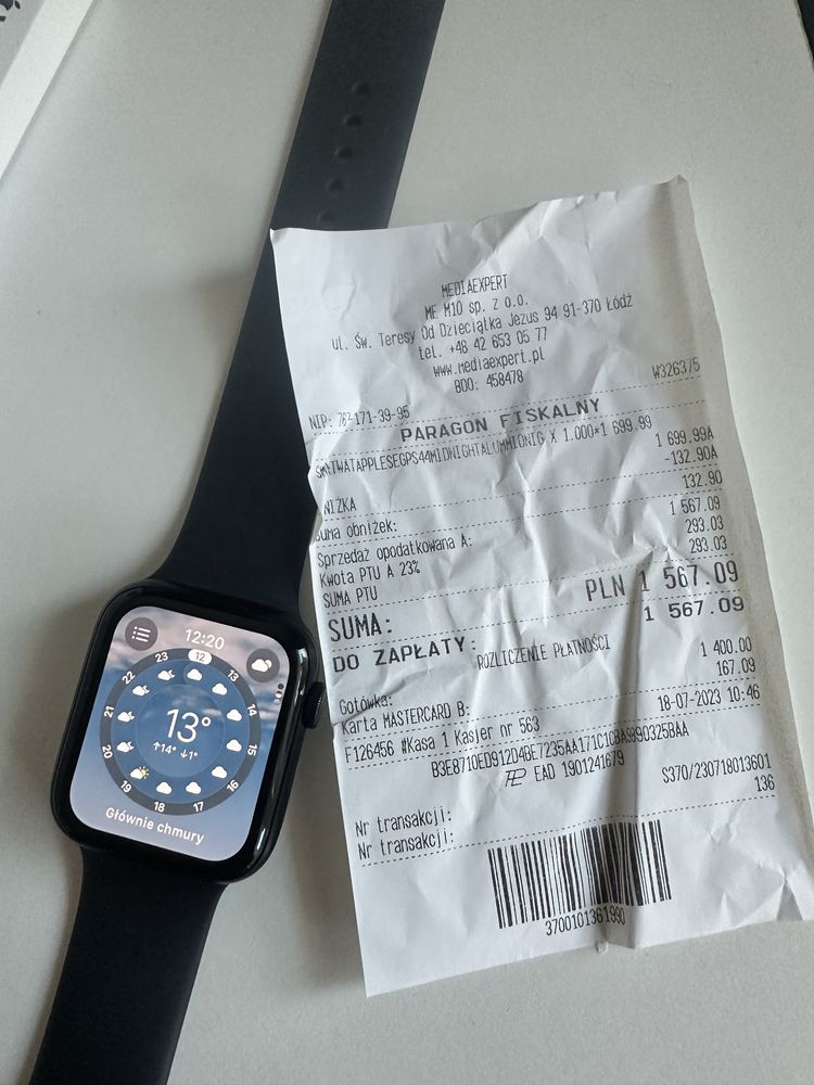 Apple watch se 2gen 44mm gwarancja