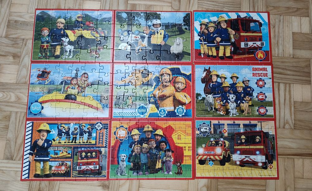 Puzzle 2 opakowania Strażak Sam i Psi Patrol