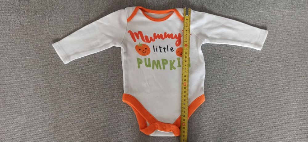 Body Długi Rękaw Halloween Dynia Pumpkin R. 56/62cm