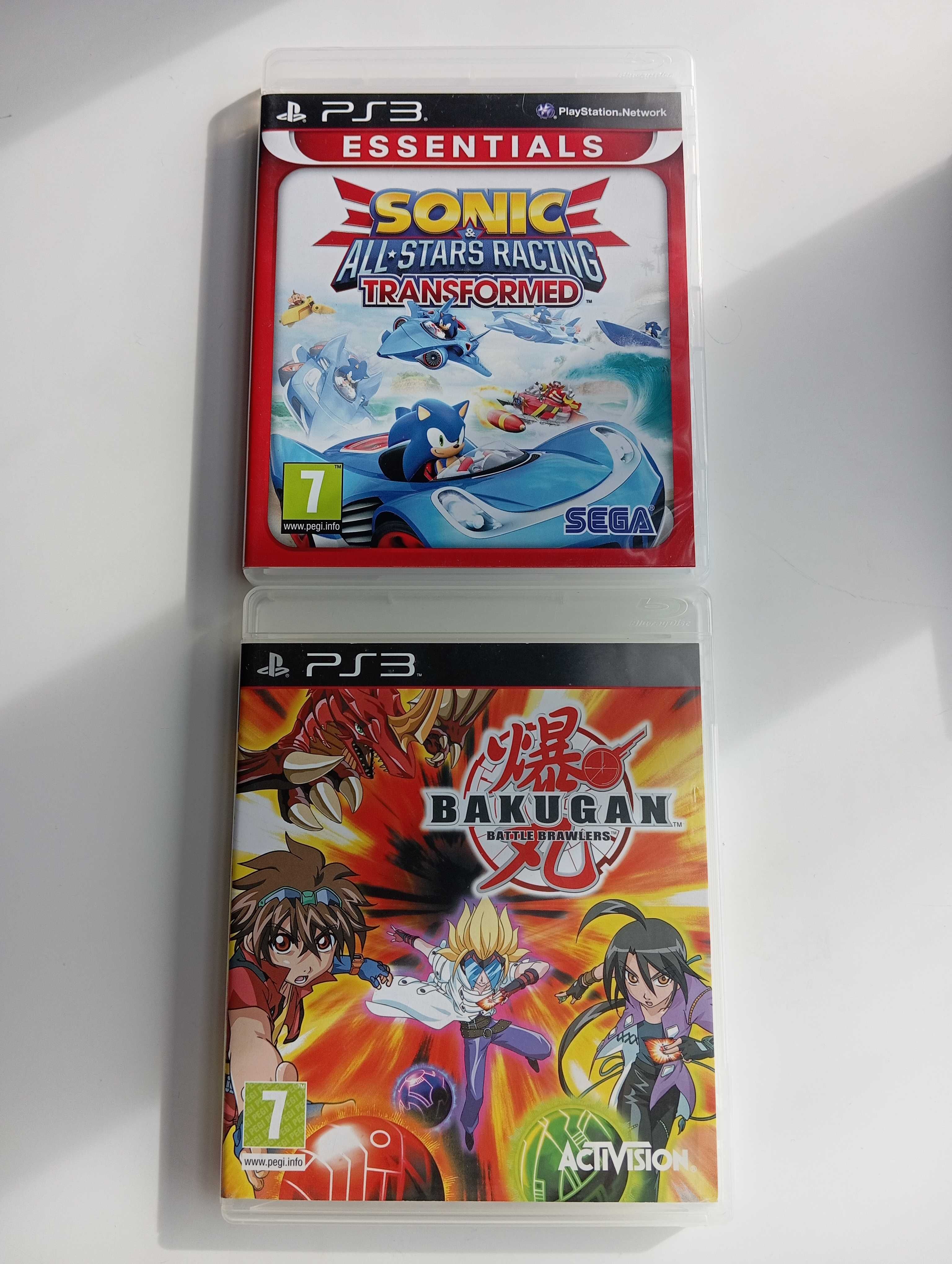 Sonic all-stars racing transf. + Bakugan battle br., PS3 PlayStation 3