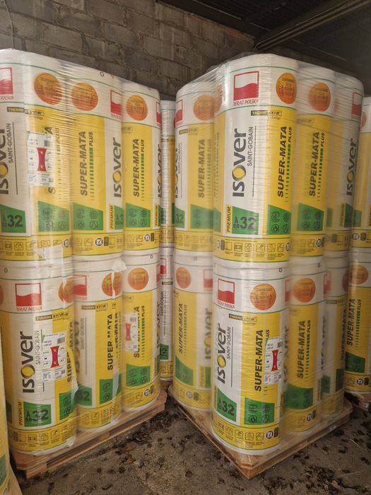 Wełna szklana Isover Super Mata Plus 15 cm 0,32 Transport Cała Polska