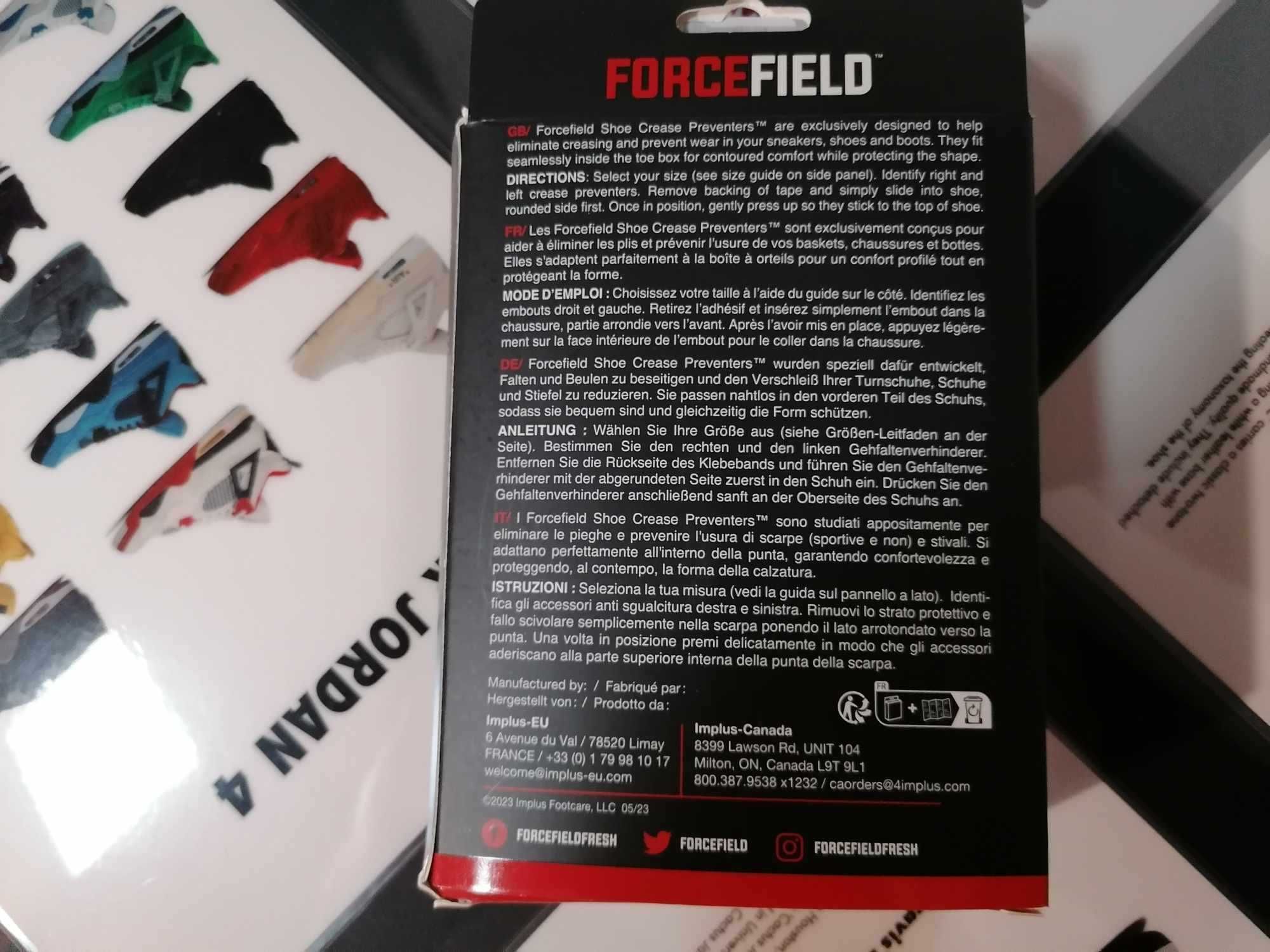 Forma antirrugas para sapatilhas - Force Field - tamanho S