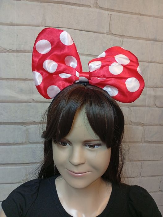 Strój karnawałowy myszka Minnie 98-104 + opaska