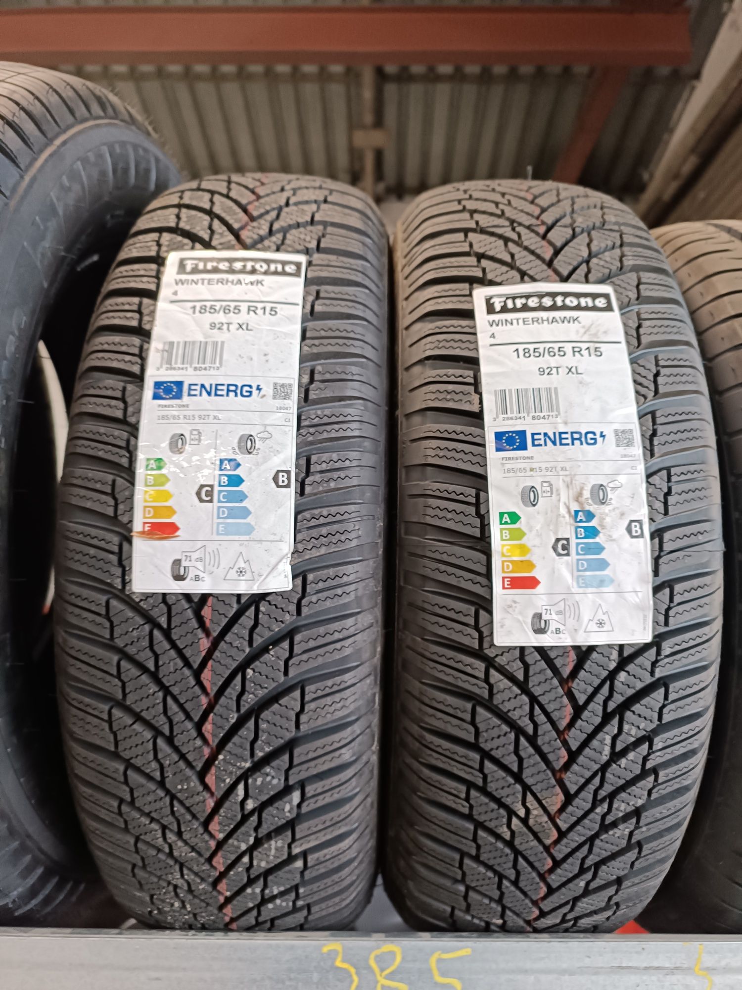 2 nowe opony zimowe firestone winterhawk 4 185/65/15 92T Xl 2023r