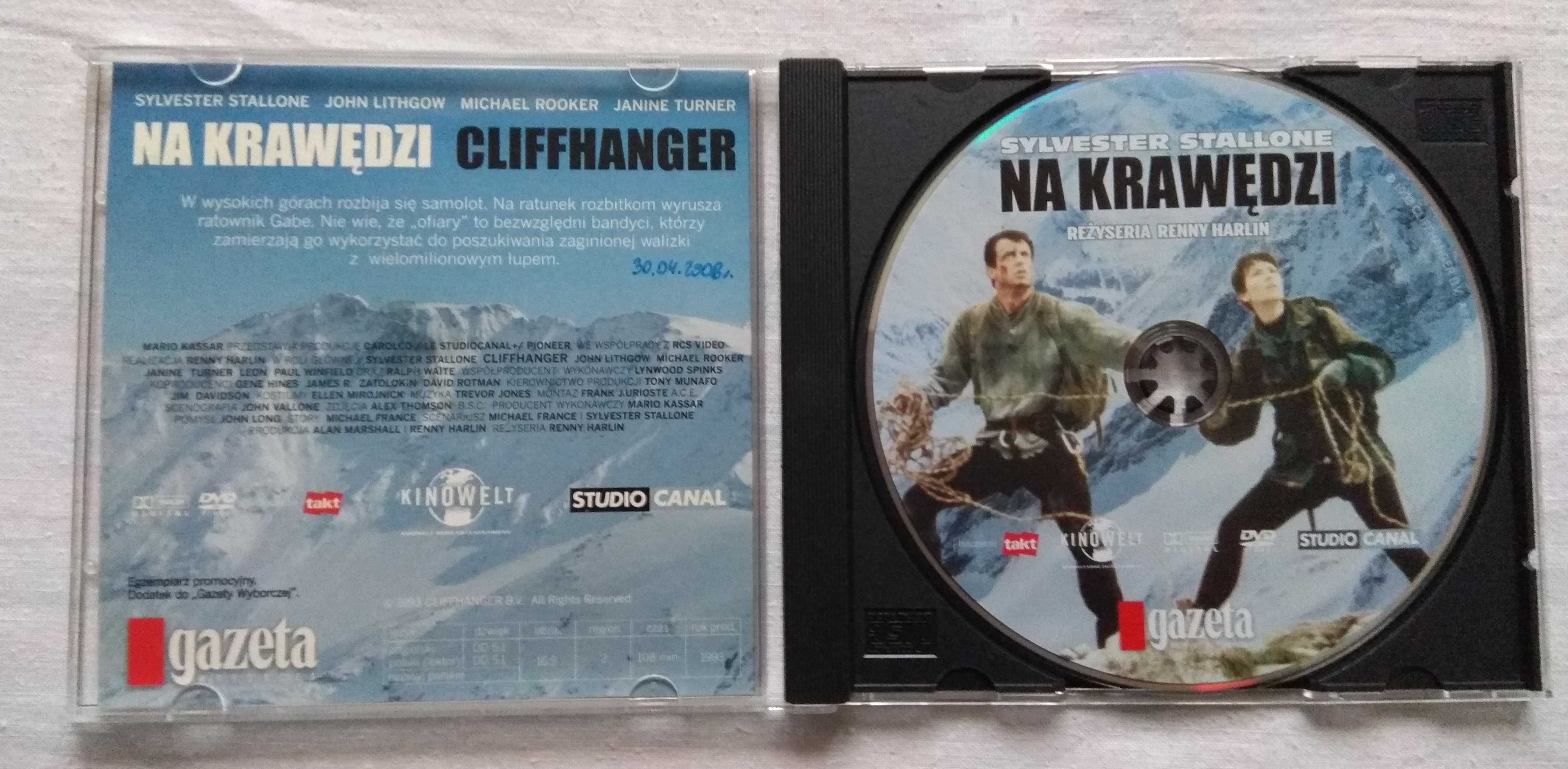 Film DVD - Na krawędzi / Cliffhanger - (1993r.)