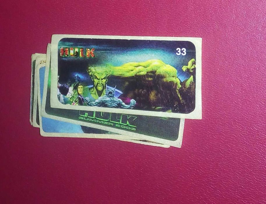 Наклейки из жвачки GLADIATOR ,HULK.