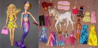 Barbie, ubranka, koń, koraliki prasowane, książki, puzzle, Lego