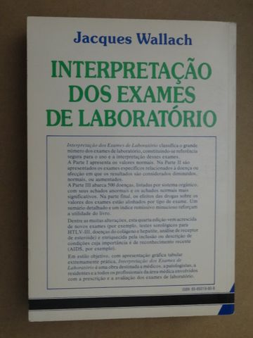 Interpretação dos Exames de Laboratório de Jacques Wallach