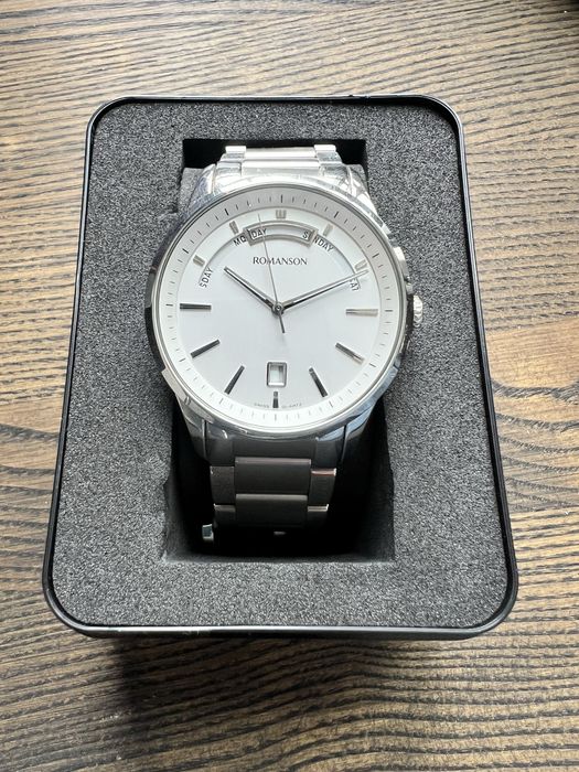 годинник романсон чоловічий тм8237мм swiss quartz