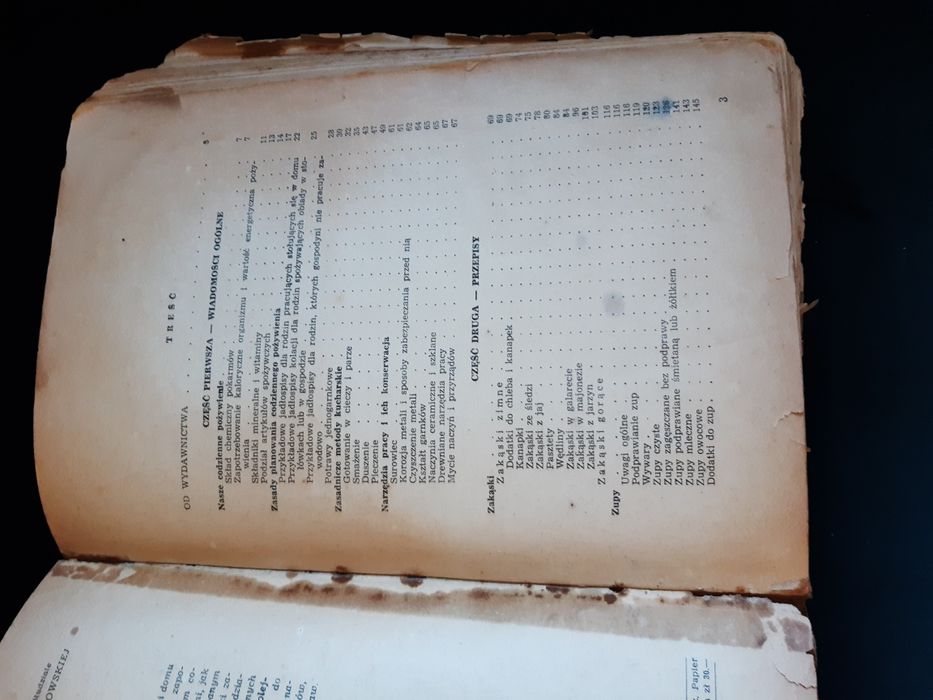 Książka  kucharska  1954