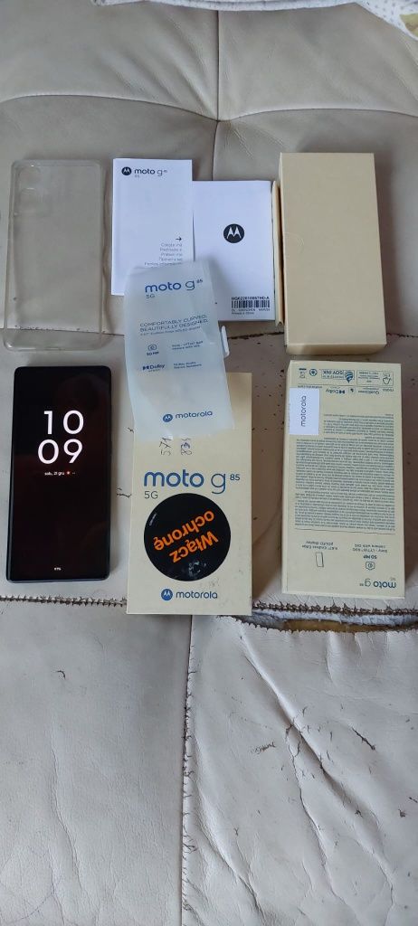 Motorola G85 5G dual sim ram12+4/256rom j.nowy w100%sprawny gray