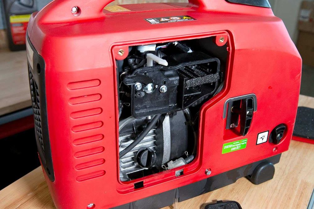 Mecafer 450113 Agregat prądotwórczy  1300W 230 V, Czerwony
