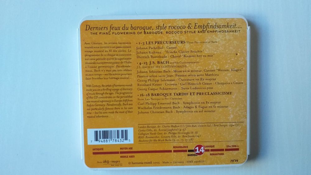 Lote de 3 Cd's - Coleção History of Music - Harmonia Mundi