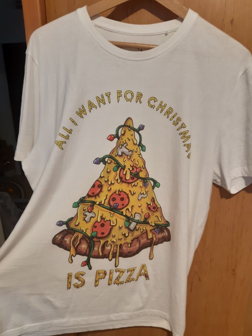 T-shirt / Koszulka House "All I want for christmas is pizza"