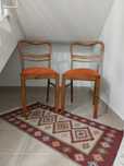 Krzesła art deco drewniane PRL mid century retro vintage