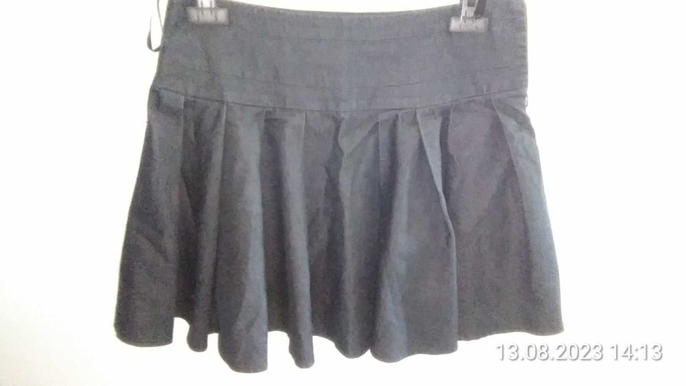 OASIS Granatowa Spódnica z koła 38