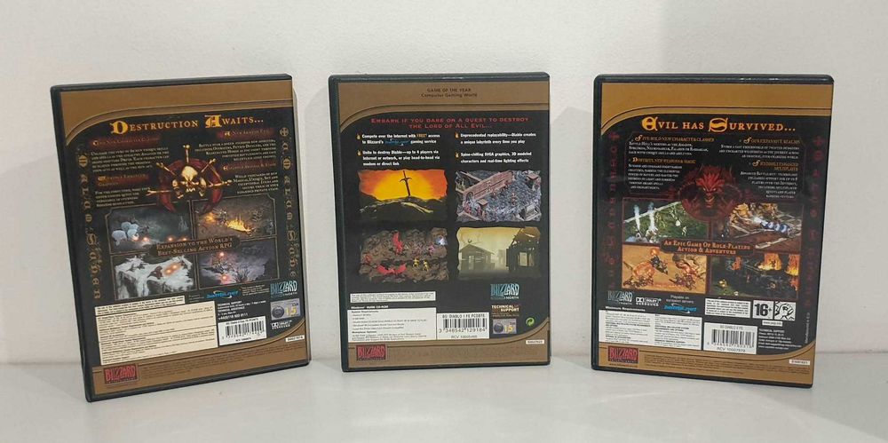 Pc Mac Blizzard Diablo Diablo 2 i Starcraft + dodatki Ang Cd Retro