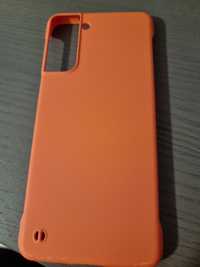 Etui do Samsung S21 - pomarańczowe