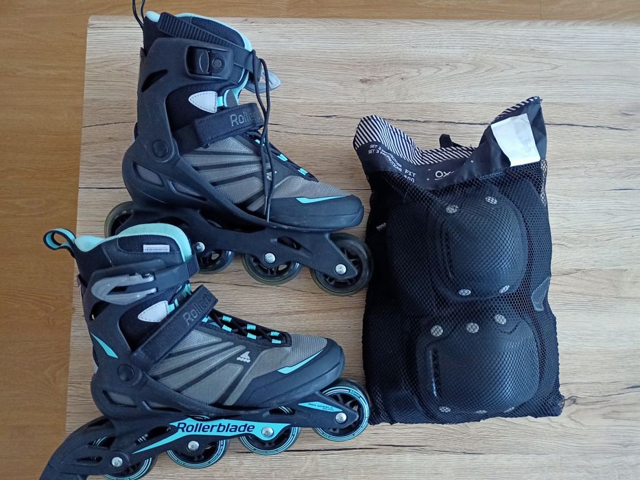 Rolki Rollerblade + komplet ochraniaczy