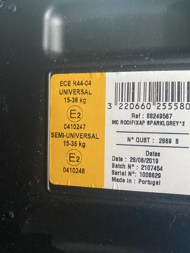 Fotelik maxi cosi rodifix 15-36 isofix
