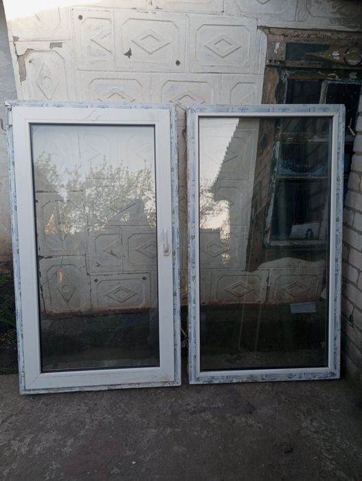 Продам евро окна в хорошем стан 2700 за два окна